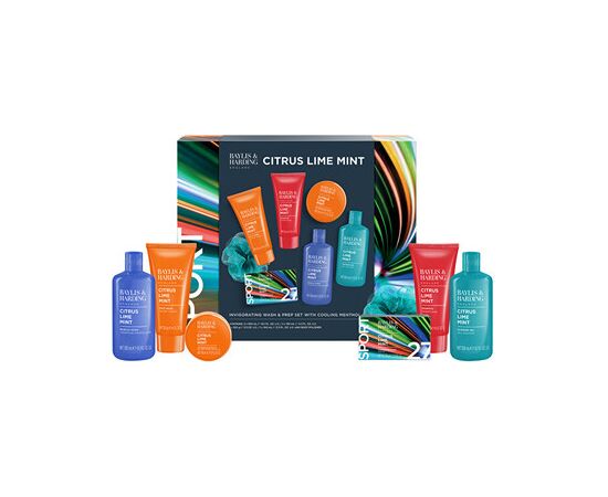 Baylis & Harding Men Invigorating Wash & Prep Set ( Citrus, Lime & Mint ) - Dárková sada péče o tělo ( 7 ks ) Духи и косметика