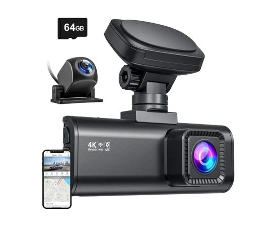 REDTIGER F7N WiFi 4K + 1080p Dash Cam Video reģistratori