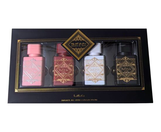 Lattafa Set Lattafa: Bade'e Al Oud Oud For Glory, Eau De Parfum,  25 ml + Bade'e Al Oud Honor & Glory, Eau De Parfum,  25 ml + Bade'e Al Oud Sublime, Eau De Parfum,  25 ml + Bade'e Al Oud Noble Blush, Eau De Parfum,, 25 ml Новинки Компьютерная техника