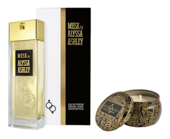 Alyssa Ashley SET Musk Eau De Parfum Unisex 100 ml + Musk Scented Candle 110 g Новинки Компьютерная техника