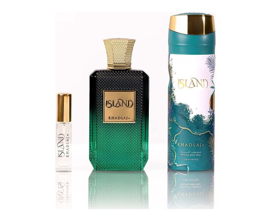 Khadlaj Island Ekstrakt perfum 100ml + Body spray 200ml + Ekstrakt perfum 10ml Новинки Компьютерная техника