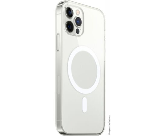 Swissten Clear Jelly MagStick Back Case 1 mm Aizmugurējais Silikona Apvalks Priekš Apple iPhone 14 Caurspīdīgs Neoriģinālie Maciņi