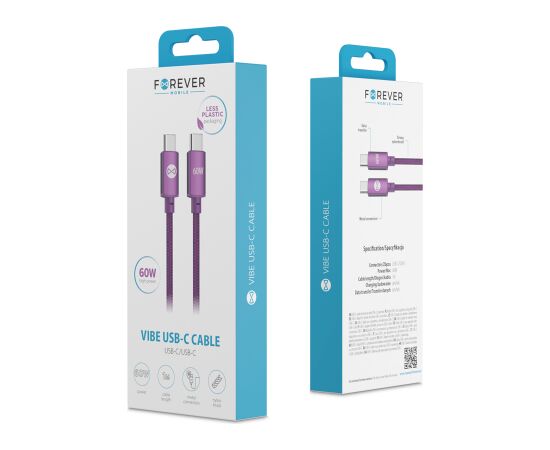 Forever Vibe C2G Кабель USB-C - USB-C 1m Дата USB-кабели