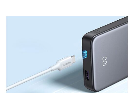 UGREEN PB526 Pārnēsājamā baterija 10000mAh 20W / pelēks Power Banks