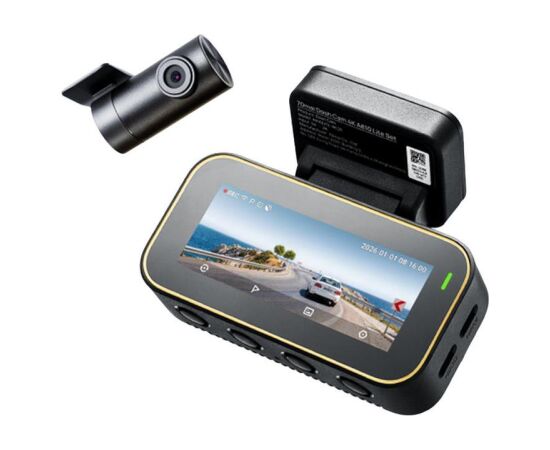 Xiaomi 70mai Dash Cam 4K A810 Lite + RearCam, 4K, black - Dash cam Video reģistratori