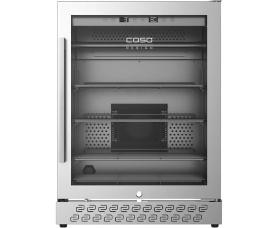 Caso DryAged Master 125 L 83cm melna/nerūsējošā tērauda Nogatavināšanas skapis Ledusskapji