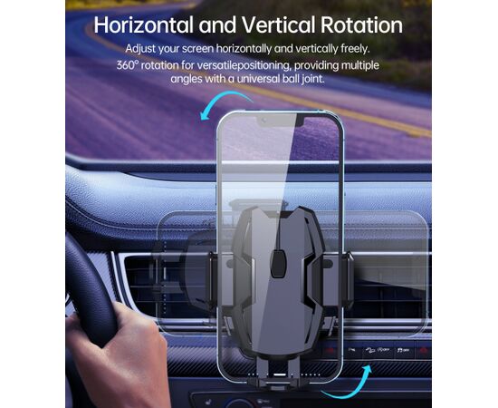 Car phone holder Choetech H043 black Telefonu Turētāji Auto Velo Moto