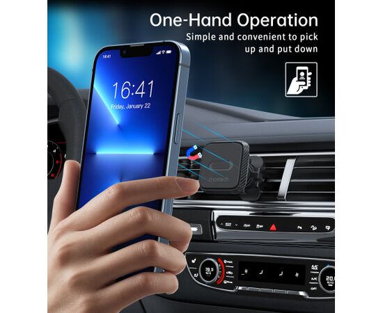 Car phone holder Choetech H042 black Telefonu Turētāji Auto Velo Moto