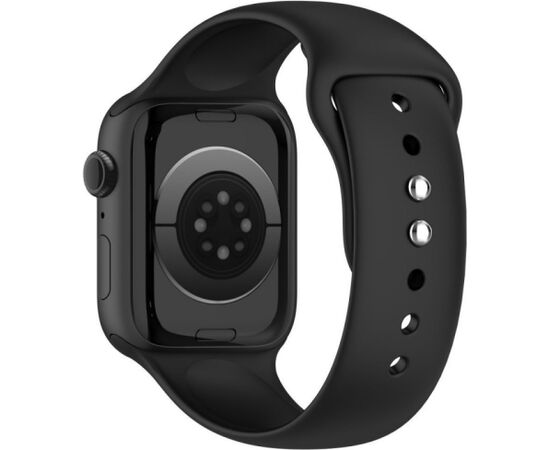 Tech-Protect watch strap Silicone Apple Watch 44/45/46/49mm, black Smart pūlksteņu aksesuāri