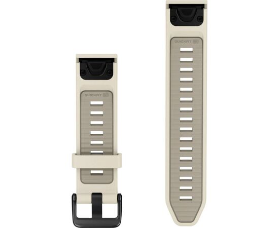 Garmin watch strap QuickFit 20mm fenix 9 Pro, cream/french grey Smart-Watch aksesuāri