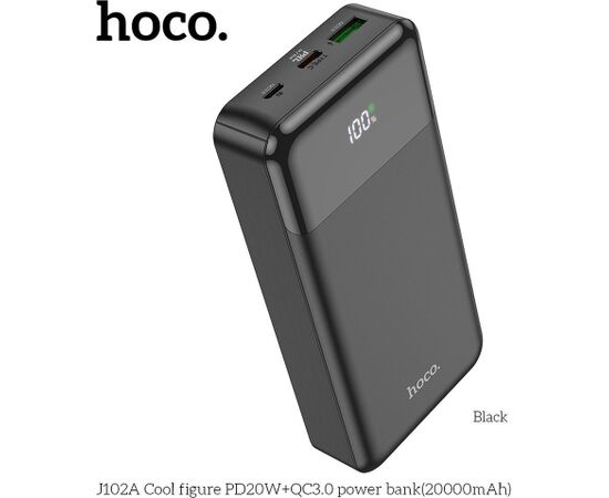 Powerbank Hoco 20000 mAh QC3.0 PD 3A 20W J102A black Power Banks