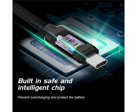 Swissten Textile USB-C / USB-C Провод 0.5m Черный Дата USB-кабели