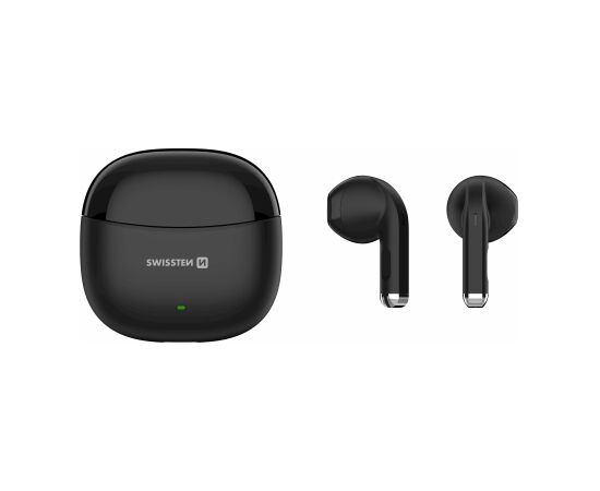 Swissten TWS Mini TUNE Bluetooth Stereo Austiņas ar Mikrofonu Melnas Austiņas