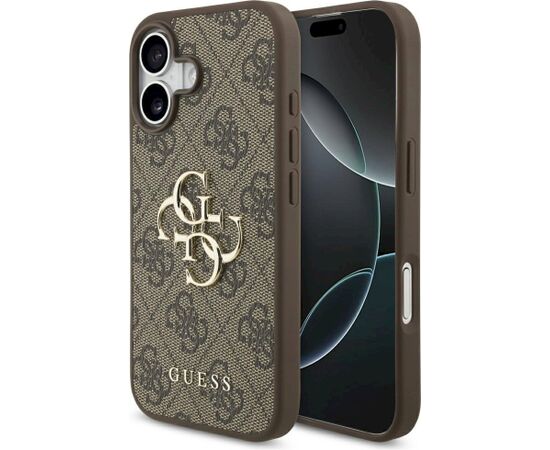 Guess 4G Big Logo Case Aizsargapvalks priekš iPhone 17 / brūns Neoriģinālie Maciņi