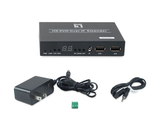 Передатчик AV-сигнала LevelOne HVE-6701R HDMI для видеостены через IP PoE sw Aдаптеры