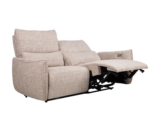 Recliner sofa BASTIAN 3-seater, with electric mechanism, beige Новинки Для дома и сада 