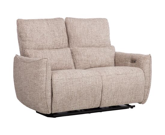 Recliner sofa BASTIAN 2-seater, with electric mechanism, beige Новинки Для дома и сада 