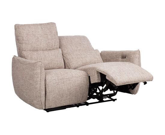 Recliner sofa BASTIAN 2-seater, with electric mechanism, beige Новинки Для дома и сада 