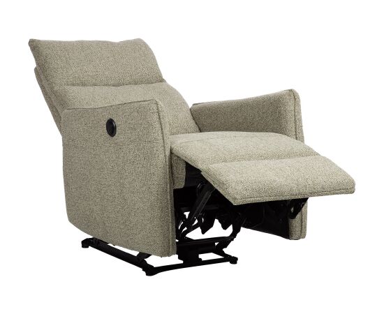 Recliner armchair LANDO with electric mechanism, green Стулья