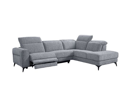 Corner sofa LUISA RC, electric recliner, grey Новинки Для дома и сада 