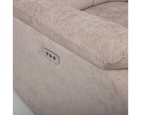 Corner sofa PROVENCE RC, electric/manual recliner, light grey Новинки Для дома и сада 