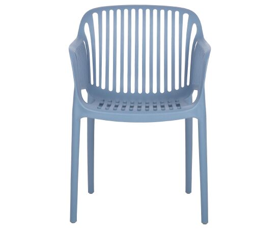 Chair POPPY blue plastic Dārza galdi