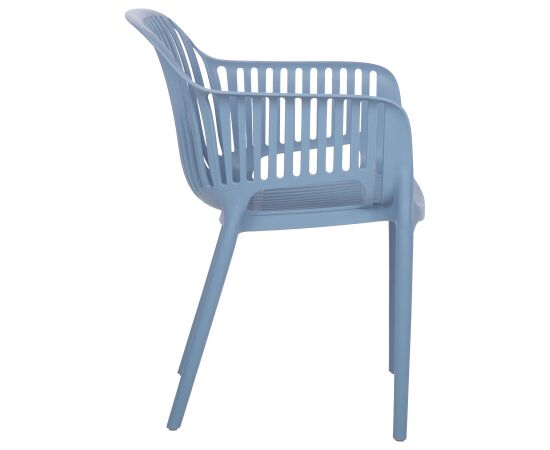 Chair POPPY blue plastic Dārza galdi