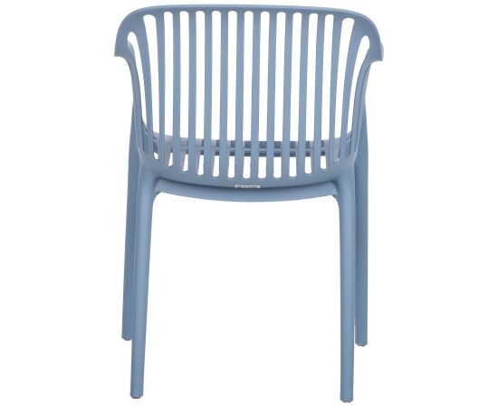 Chair POPPY blue plastic Dārza galdi