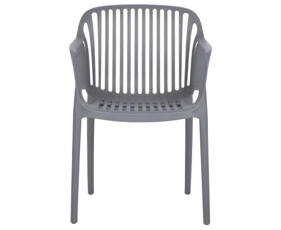 Chair POPPY grey plastic Dārza galdi