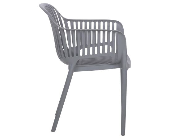 Chair POPPY grey plastic Dārza galdi