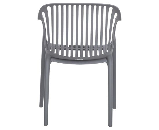 Chair POPPY grey plastic Dārza galdi