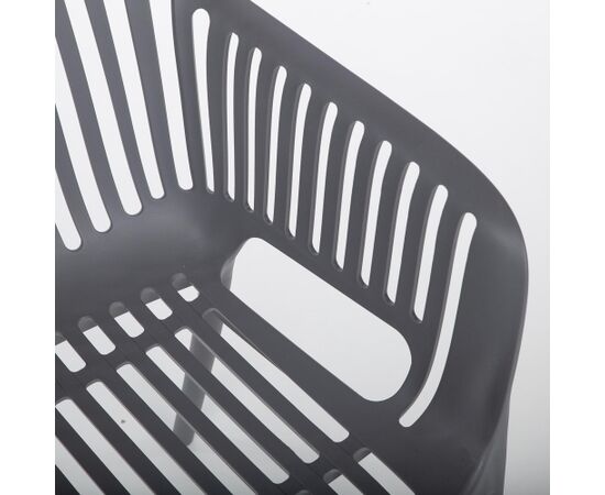 Chair POPPY grey plastic Dārza galdi