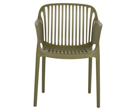 Chair POPPY green plastic Dārza galdi