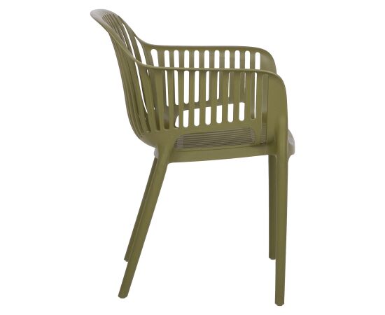 Chair POPPY green plastic Dārza galdi