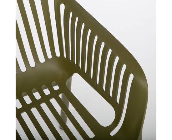 Chair POPPY green plastic Dārza galdi