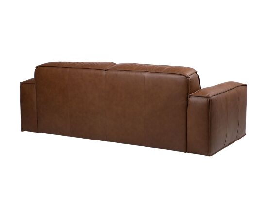 Sofa BURTON 3-seater, brown leather Новинки Для дома и сада 