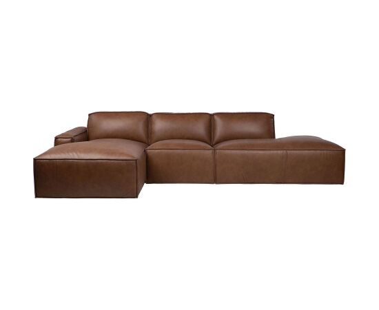 Corner sofa BURTON LC brown leather Новинки Для дома и сада 