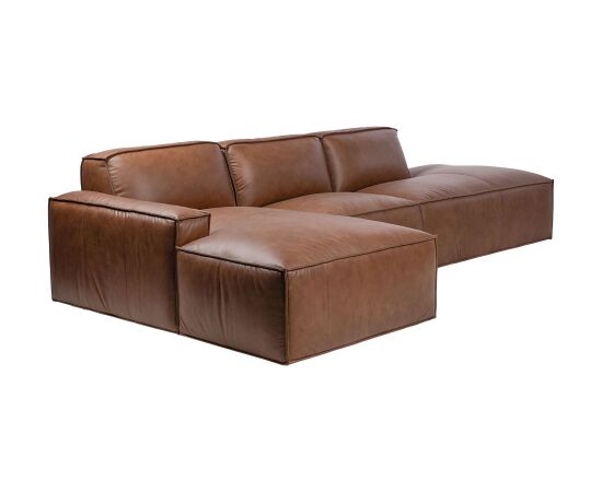 Corner sofa BURTON LC brown leather Новинки Для дома и сада 