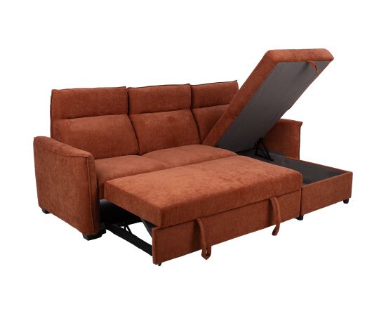 Corner sofa bed SCALA rusty brown Новинки Для дома и сада 