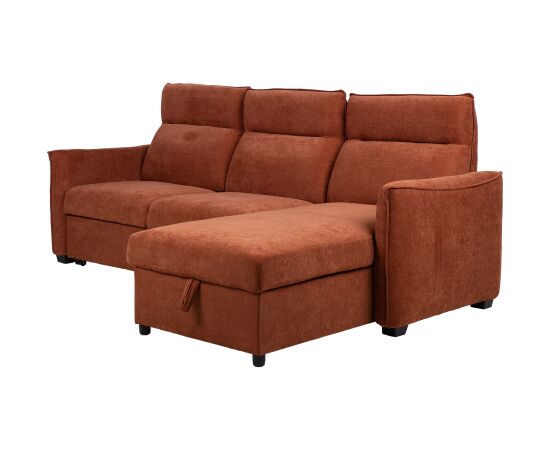 Corner sofa bed SCALA rusty brown Новинки Для дома и сада 