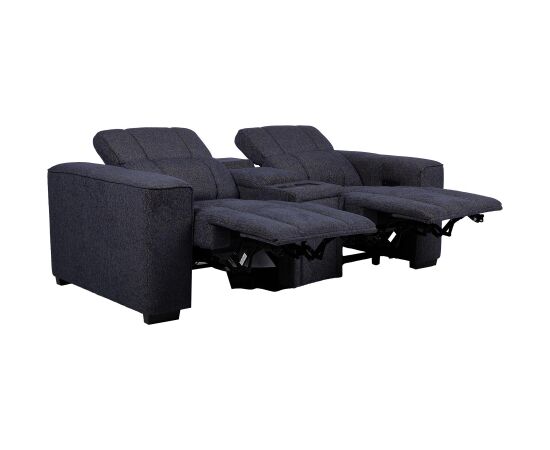 Sofa HUB 2-seater electric recliner, dark blue Новинки Для дома и сада 