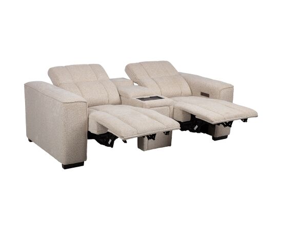 Sofa HUB 2-seater electric recliner, beige Новинки Для дома и сада 