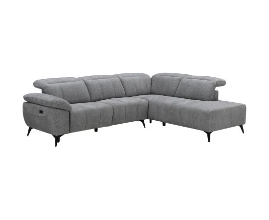 Corner sofa HAMID RC, electric recliner, grey Новинки Для дома и сада 