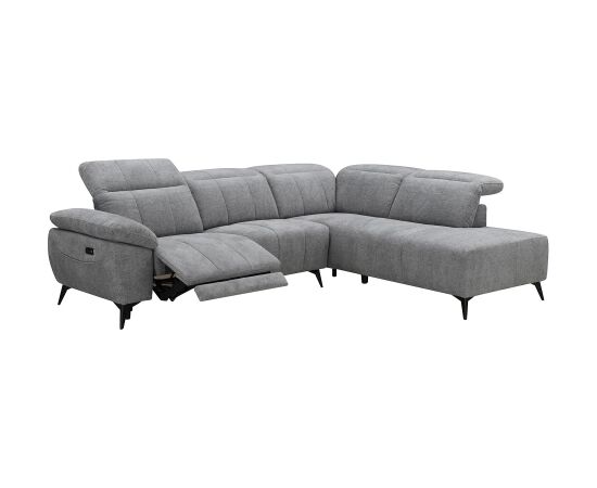 Corner sofa HAMID RC, electric recliner, grey Новинки Для дома и сада 