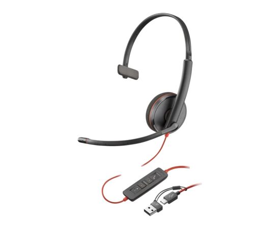 HP   Poly Headset 8X214A6 / Blackwire 3210 Black Austiņas