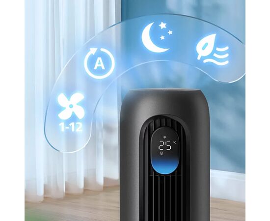 PHILIPS CX7550/01 Series7000 torņveida ventilators, melns Ventilatori