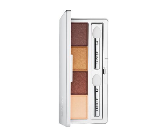 Clinique, All About Shadow Quad, Eyeshadow Palette, 03, Morning Java, 4, 3.3 g Dekoratīvā kosmētika