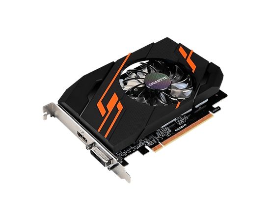Gigabyte NVIDIA, 2 GB, GeForce GT 1030, GDDR5, PCI Express 3.0, Cooling type Active, Processor frequency 1265 MHz, DVI-D ports quantity 1, HDMI ports quantity 1, Memory clock speed 6008 MHz