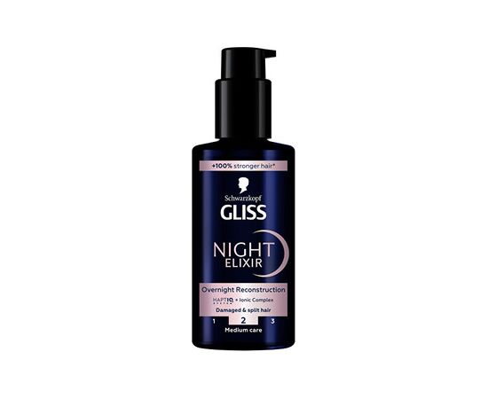 Schwarzkopf Gliss Kur Night Elixir Overnight Reconstruction - Noční elixír 100ml Духи и косметика