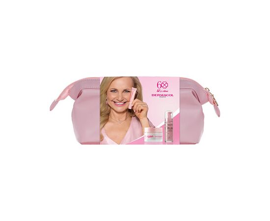 Dermacol Collagen Face Care Set and Bag - Dárková sada s kosmetickou taškou Духи и косметика